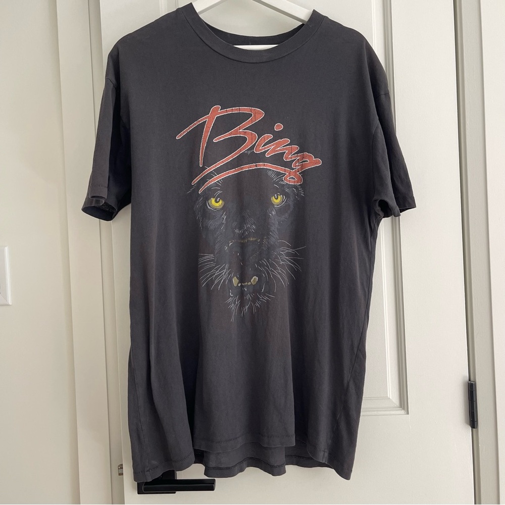 Anine Bing
Walker Panther Organic Cotton Tee Size Small